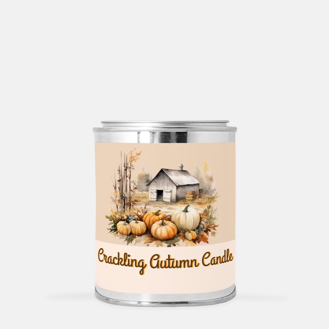 Crackling Paint Can Candle