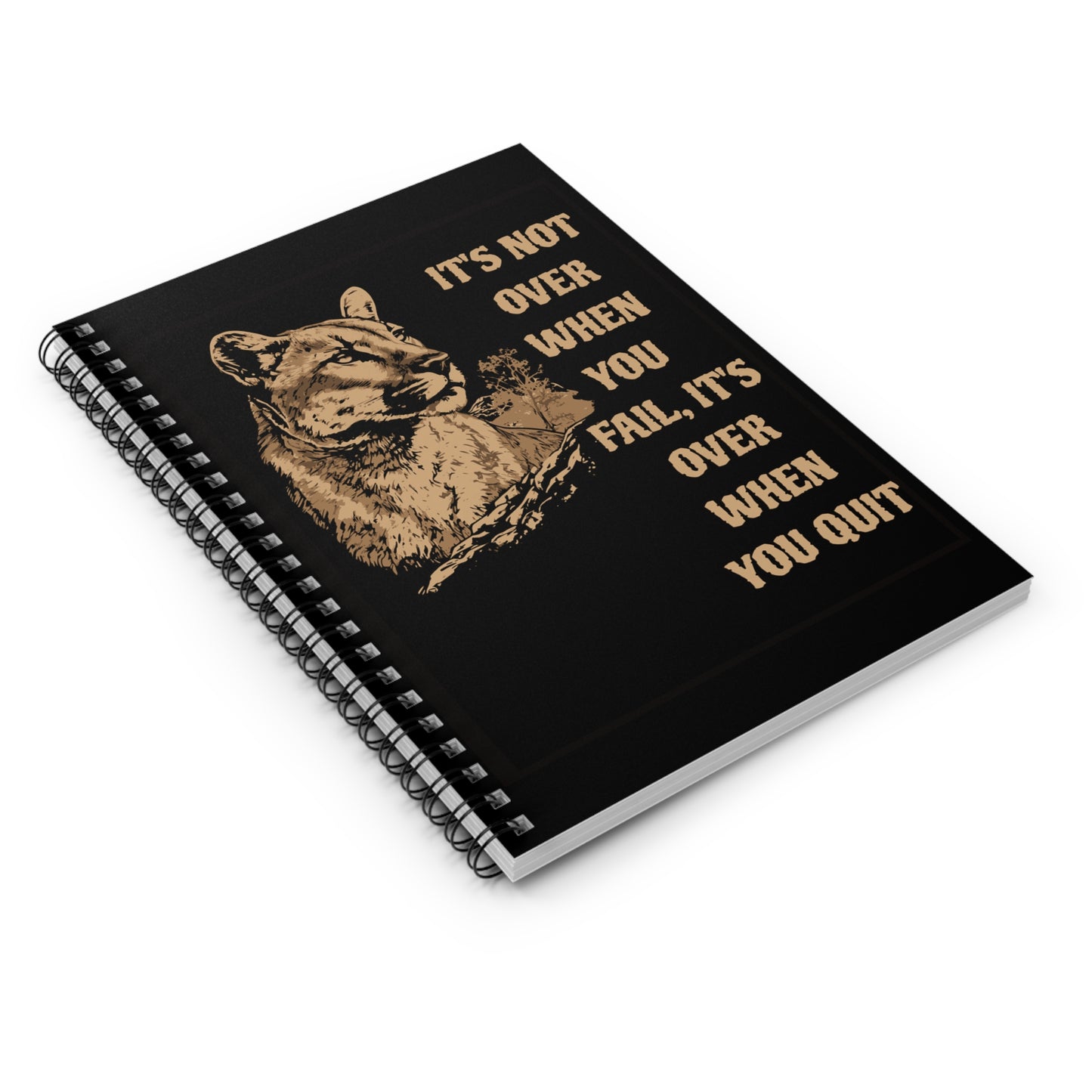 Lioness Notebook - With Inspirational Quote