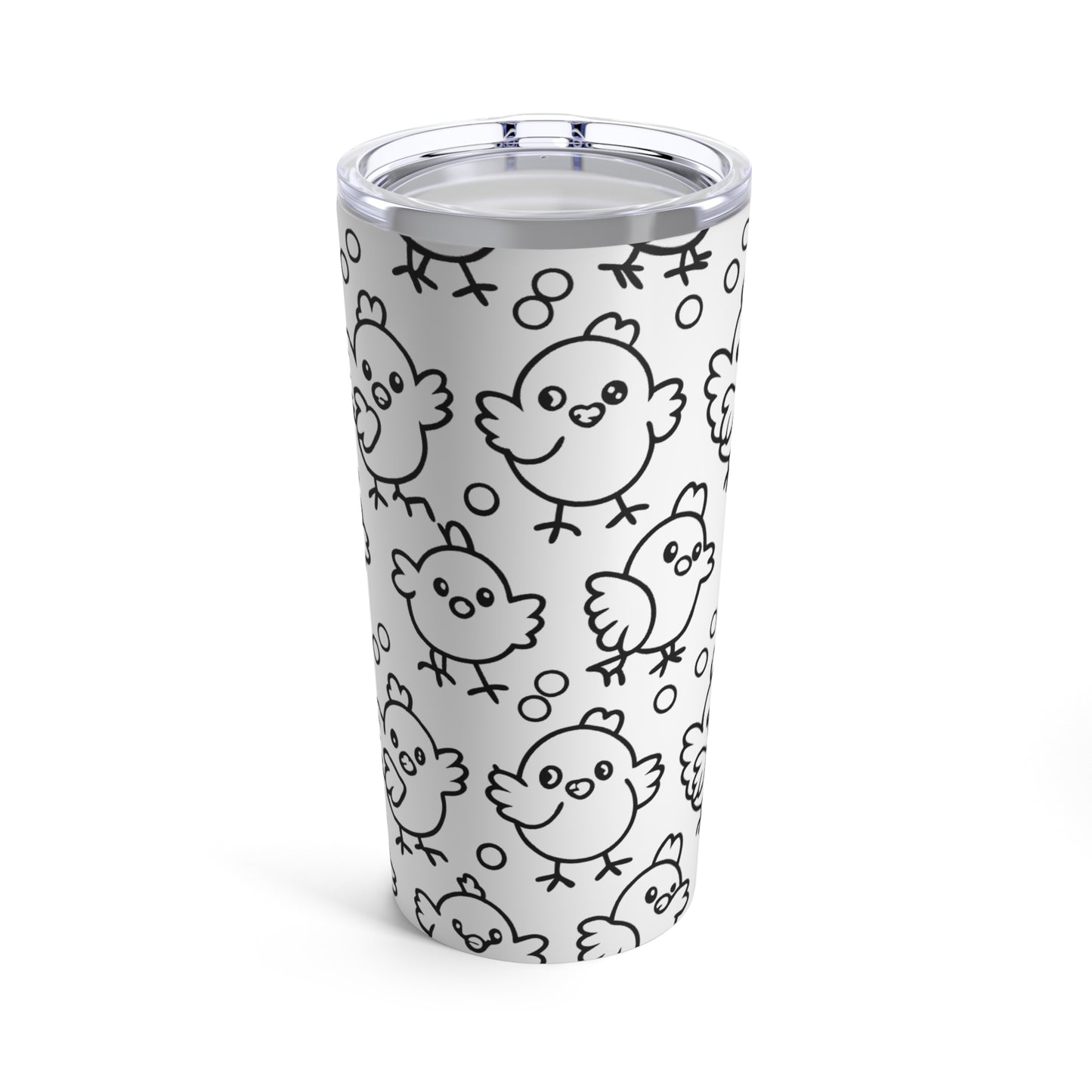 Cartoon chickies tumbler 20oz