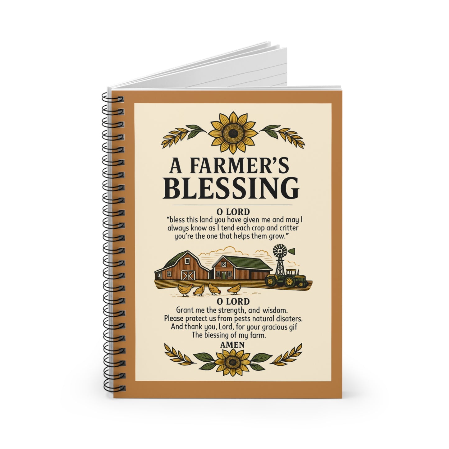 Farmer's Journal - Spiral Notebook