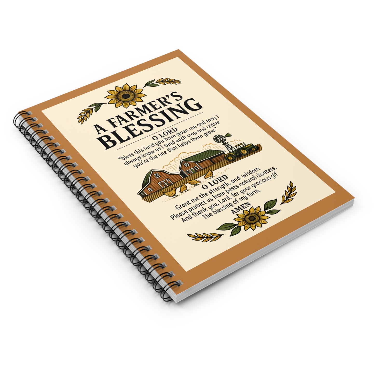 Farmer's Journal - Spiral Notebook