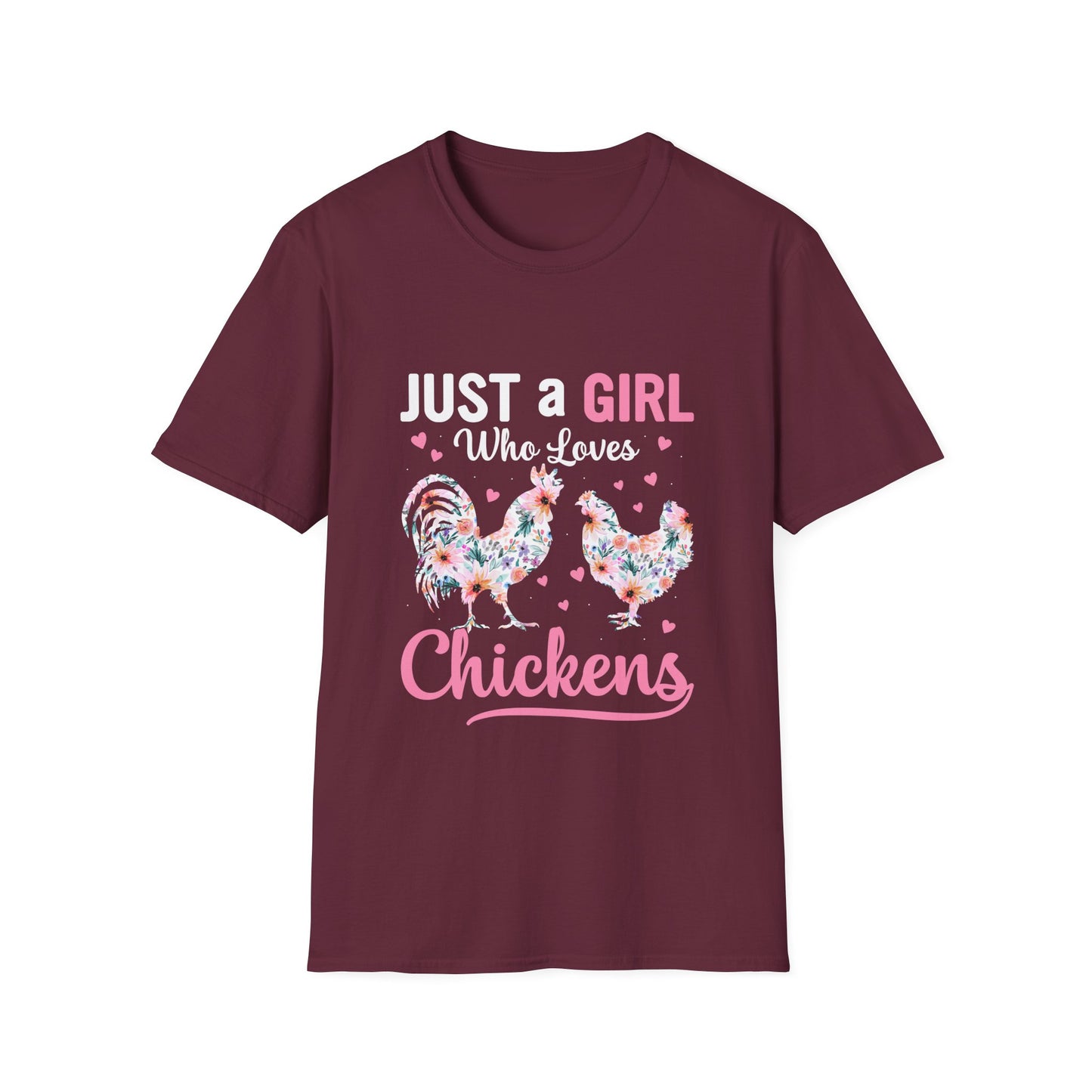 A Girl Loves Chickens Tee