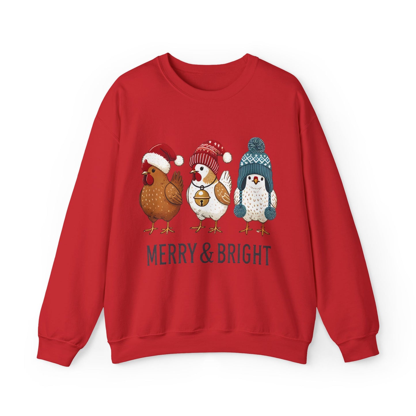 Merry & Bright Chickens Long Sleeve Tee