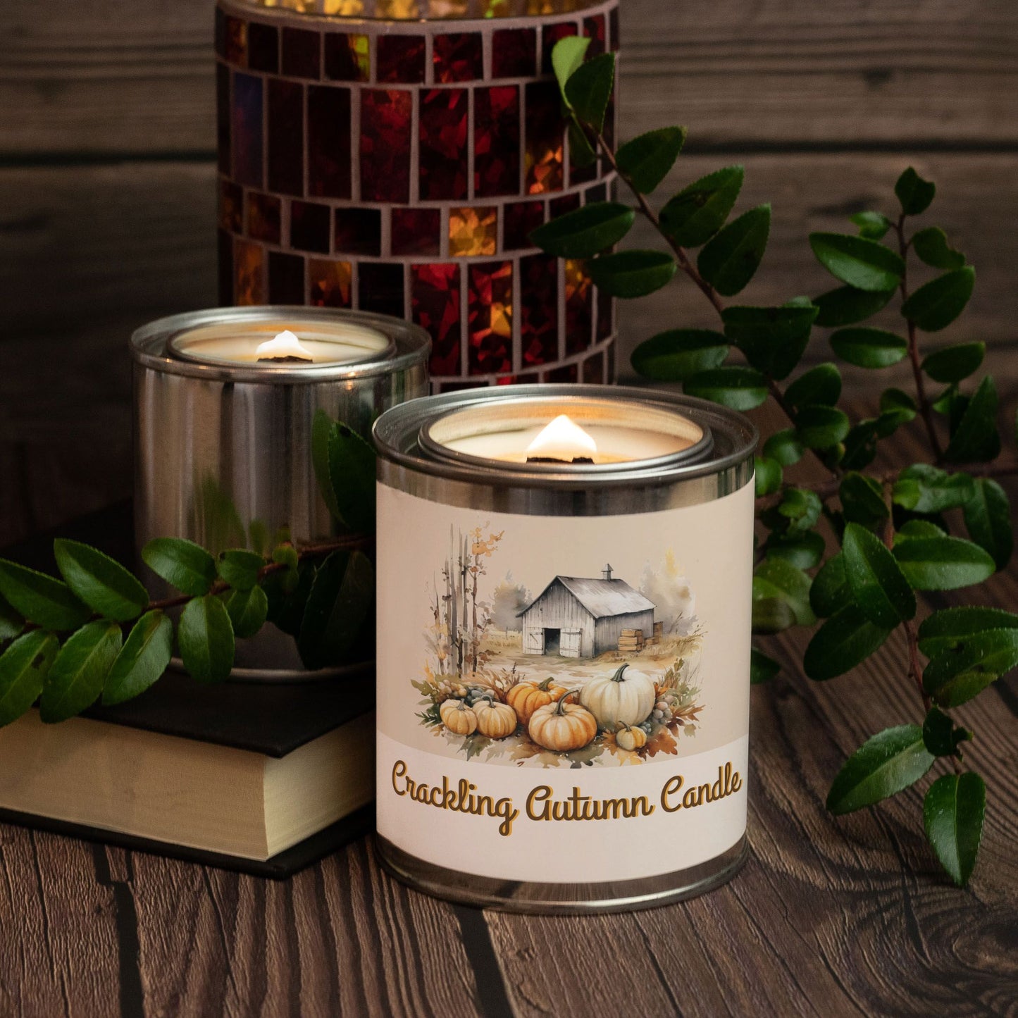 Crackling Paint Can Candle