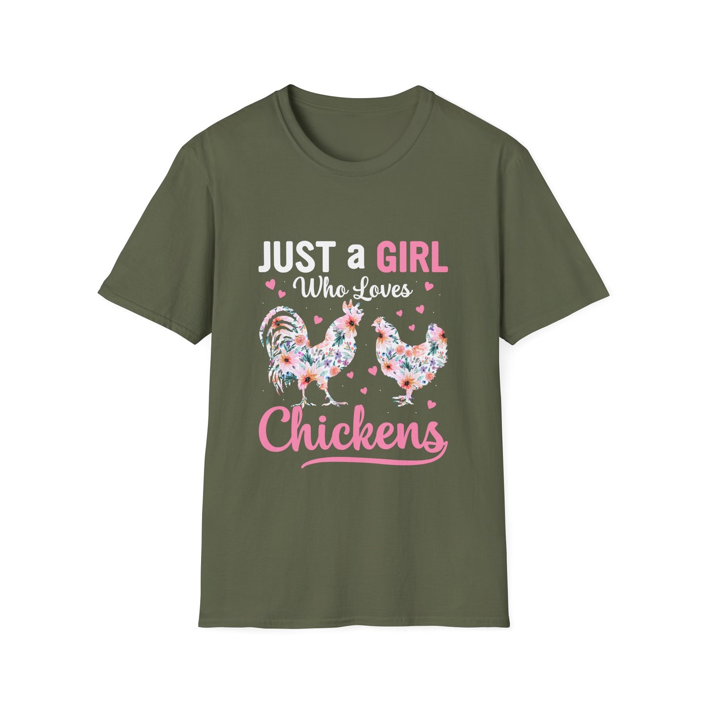 A Girl Loves Chickens Tee