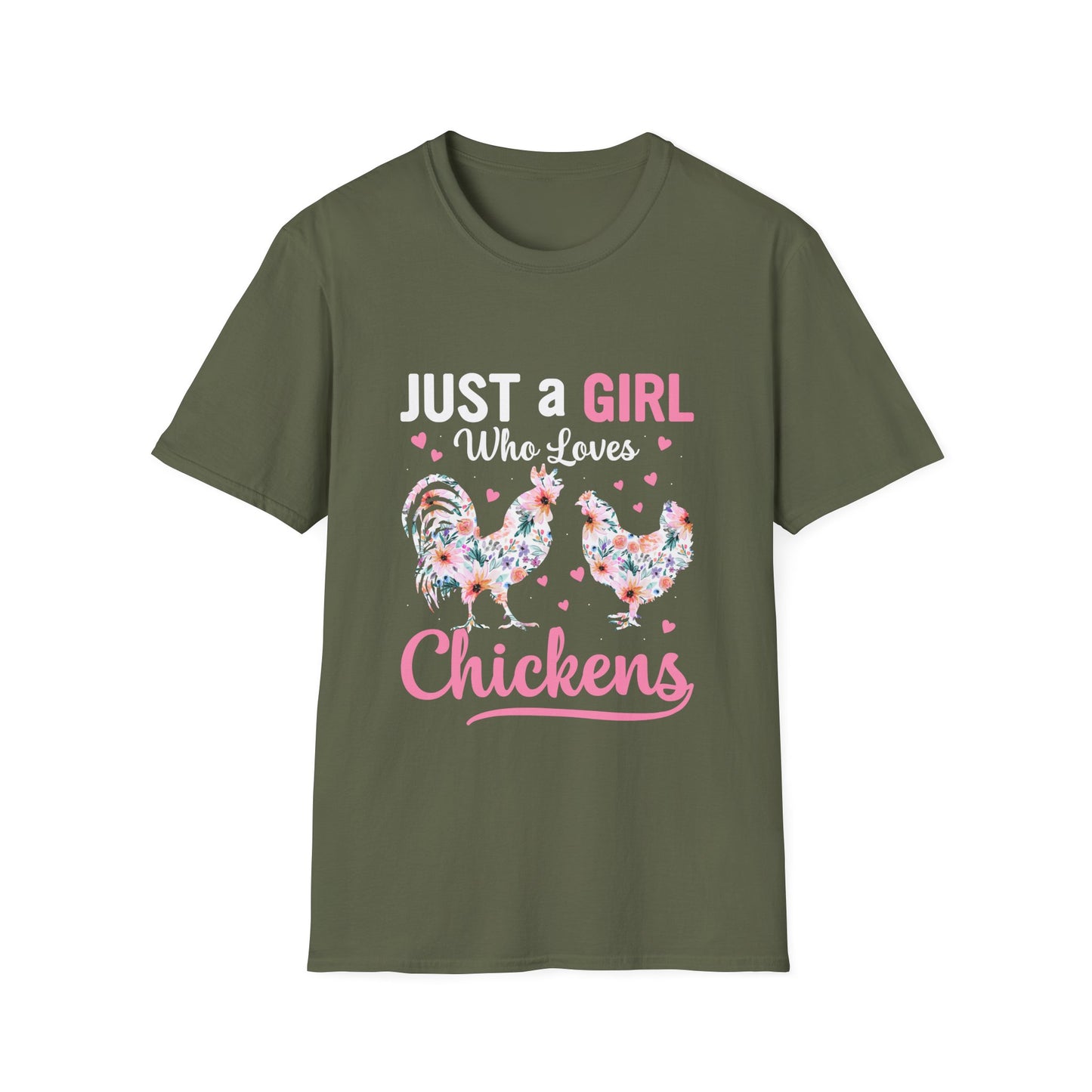 A Girl Loves Chickens Tee