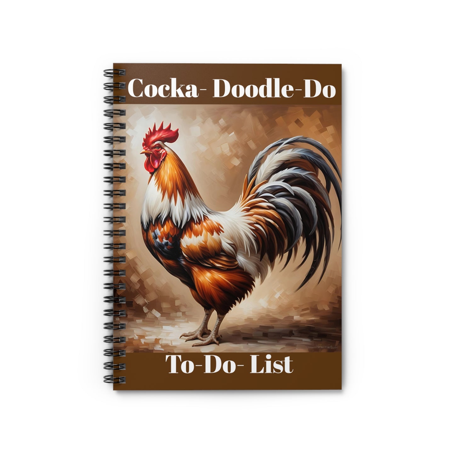 Rooster Spiral Notebook - Ruled Line