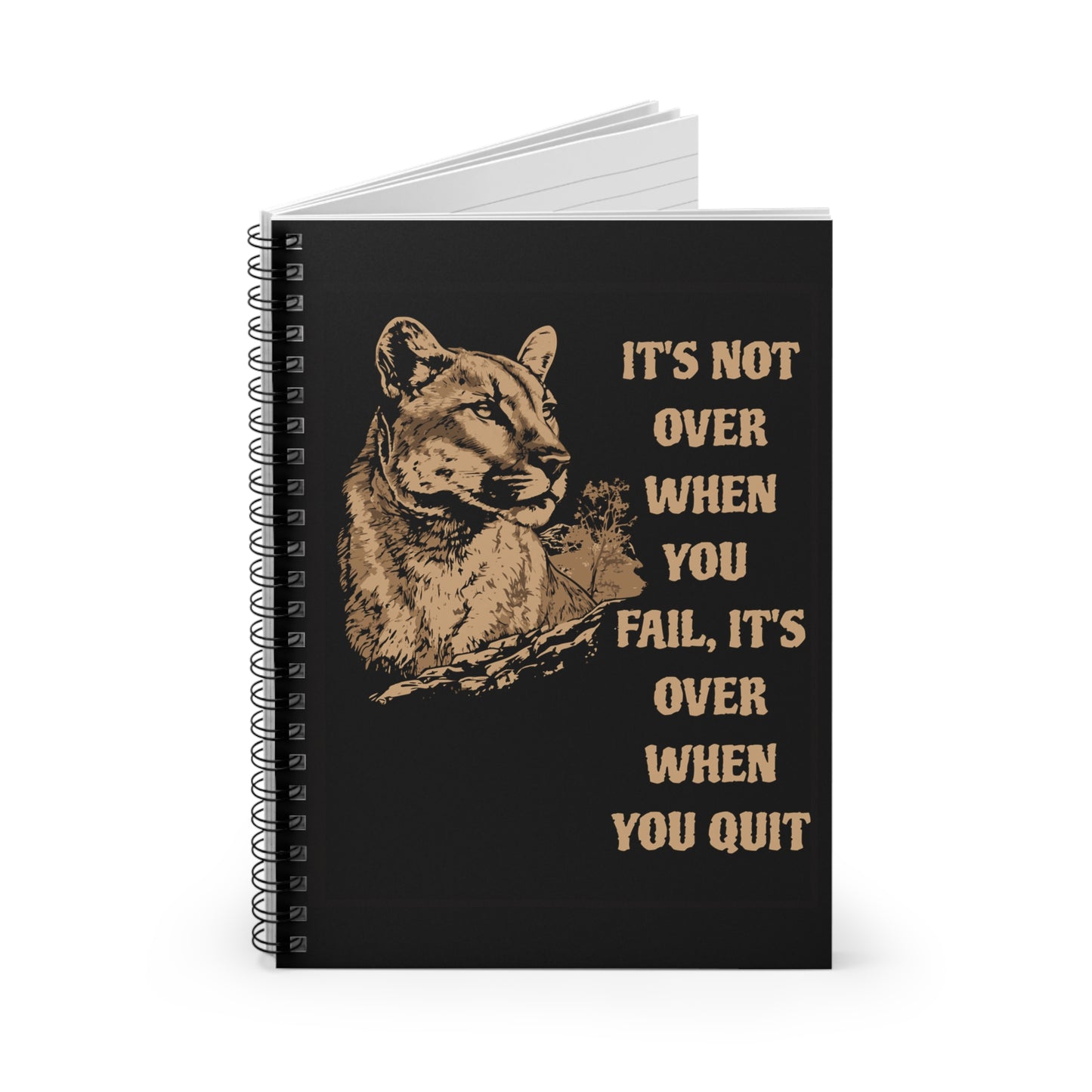 Lioness Notebook - With Inspirational Quote
