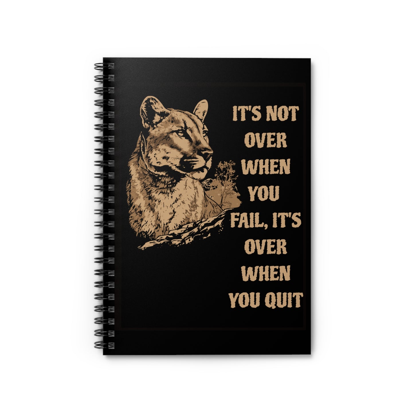 Lioness Notebook - With Inspirational Quote