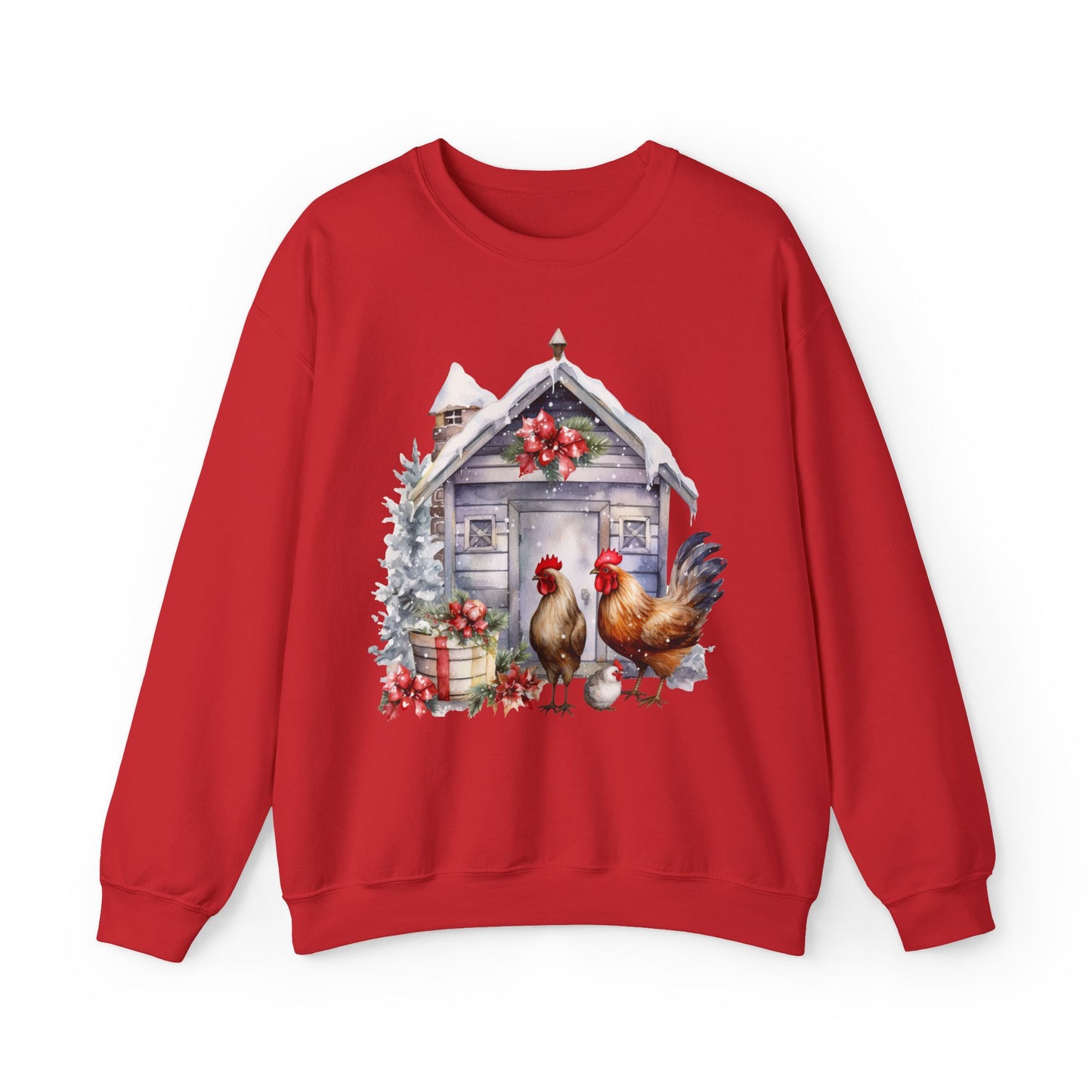 Cozy Chicken Family Holiday Design