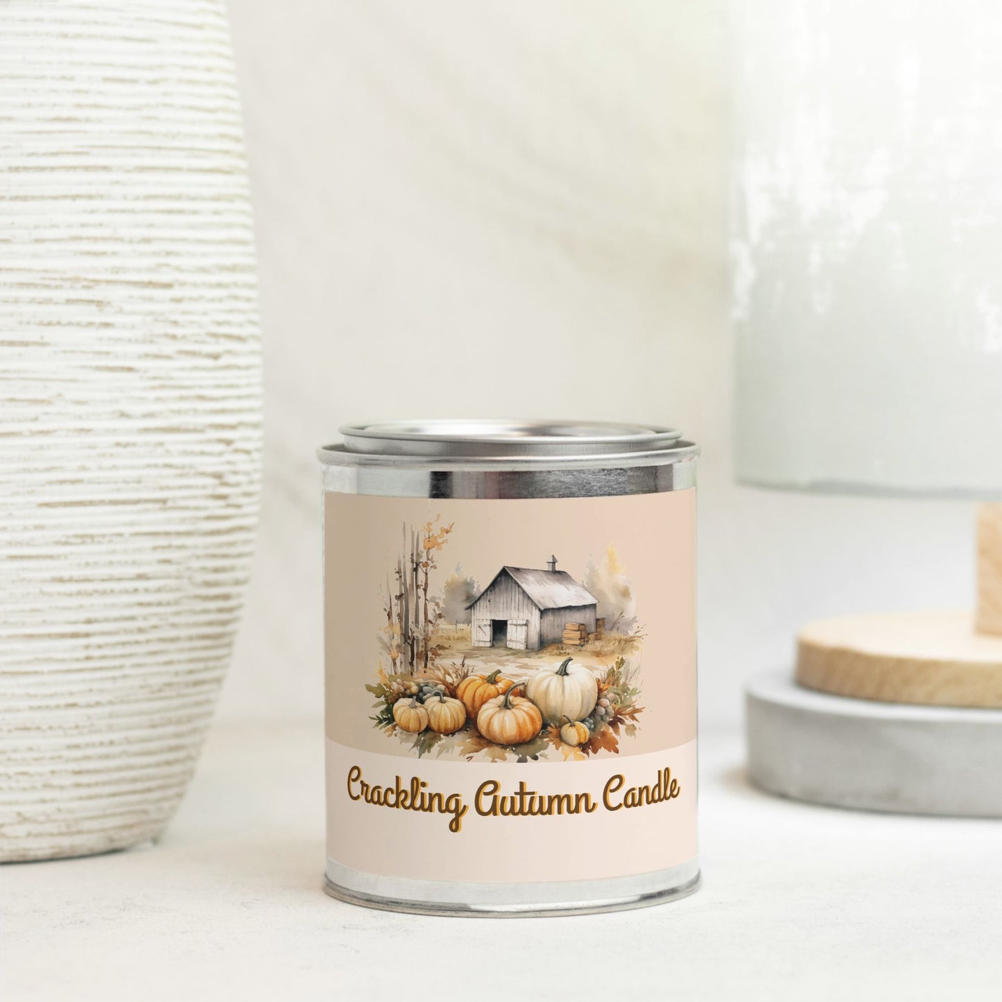 Crackling Paint Can Candle