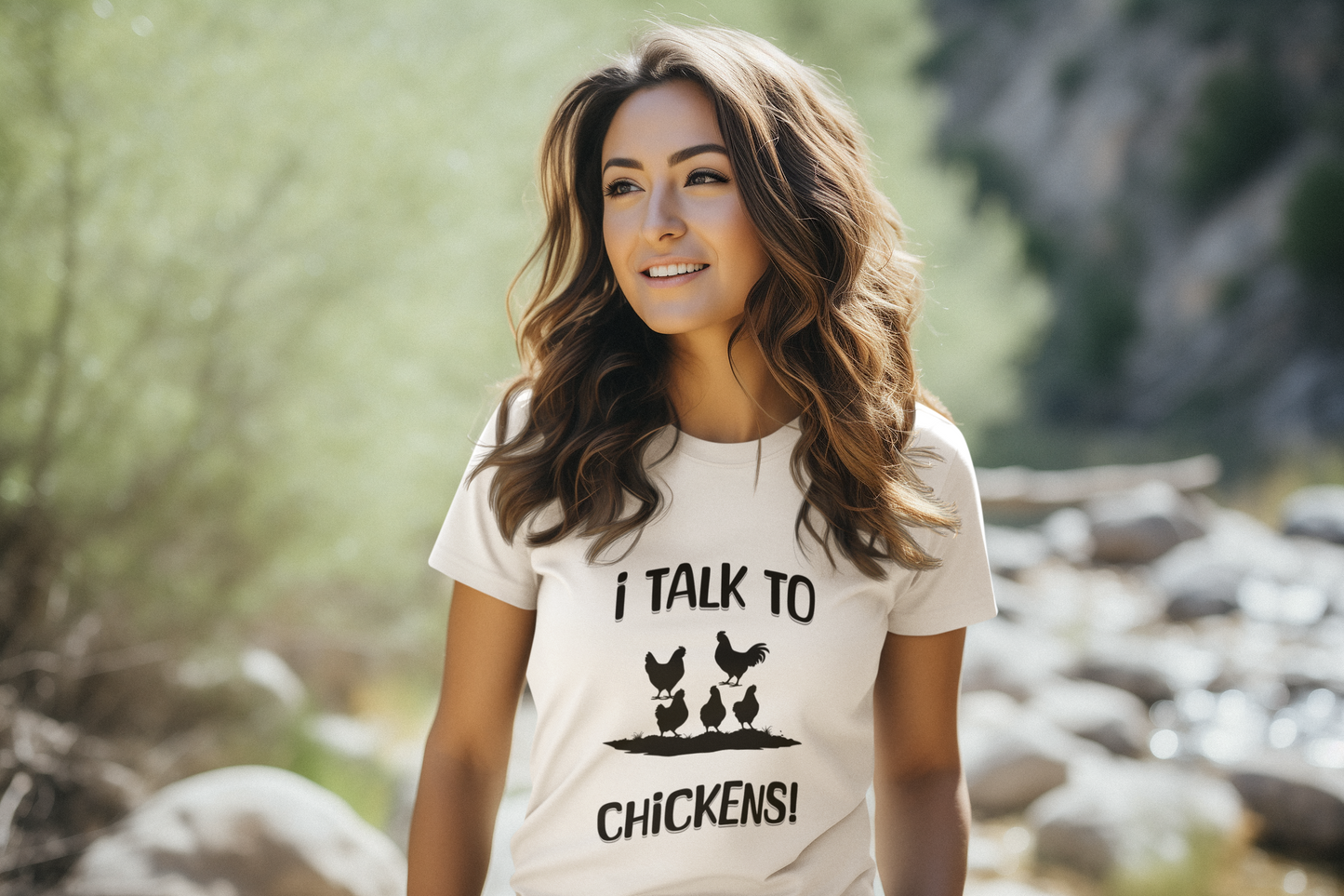 I Talk To Chickens Tee
