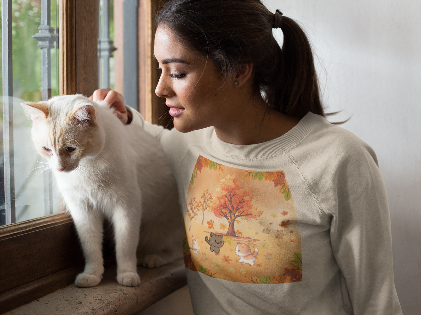 Kitty Plays Fall Sweat Shirt