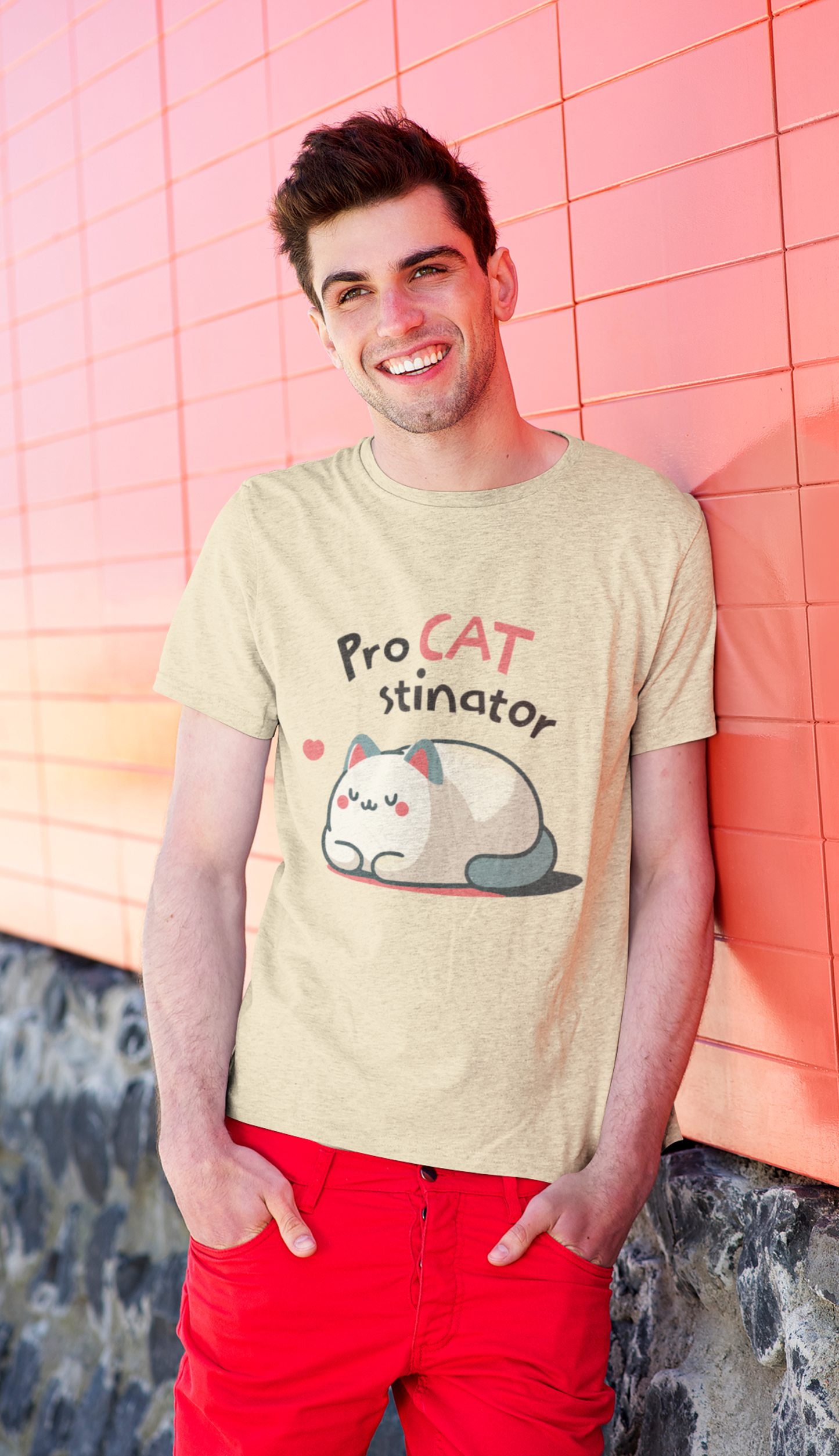 Cat Procastinates Tee Shirt