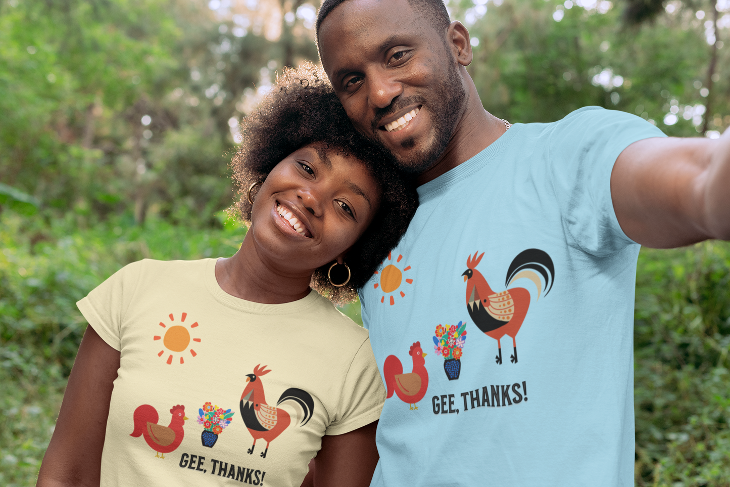 Hen & Rooster In Love Tee