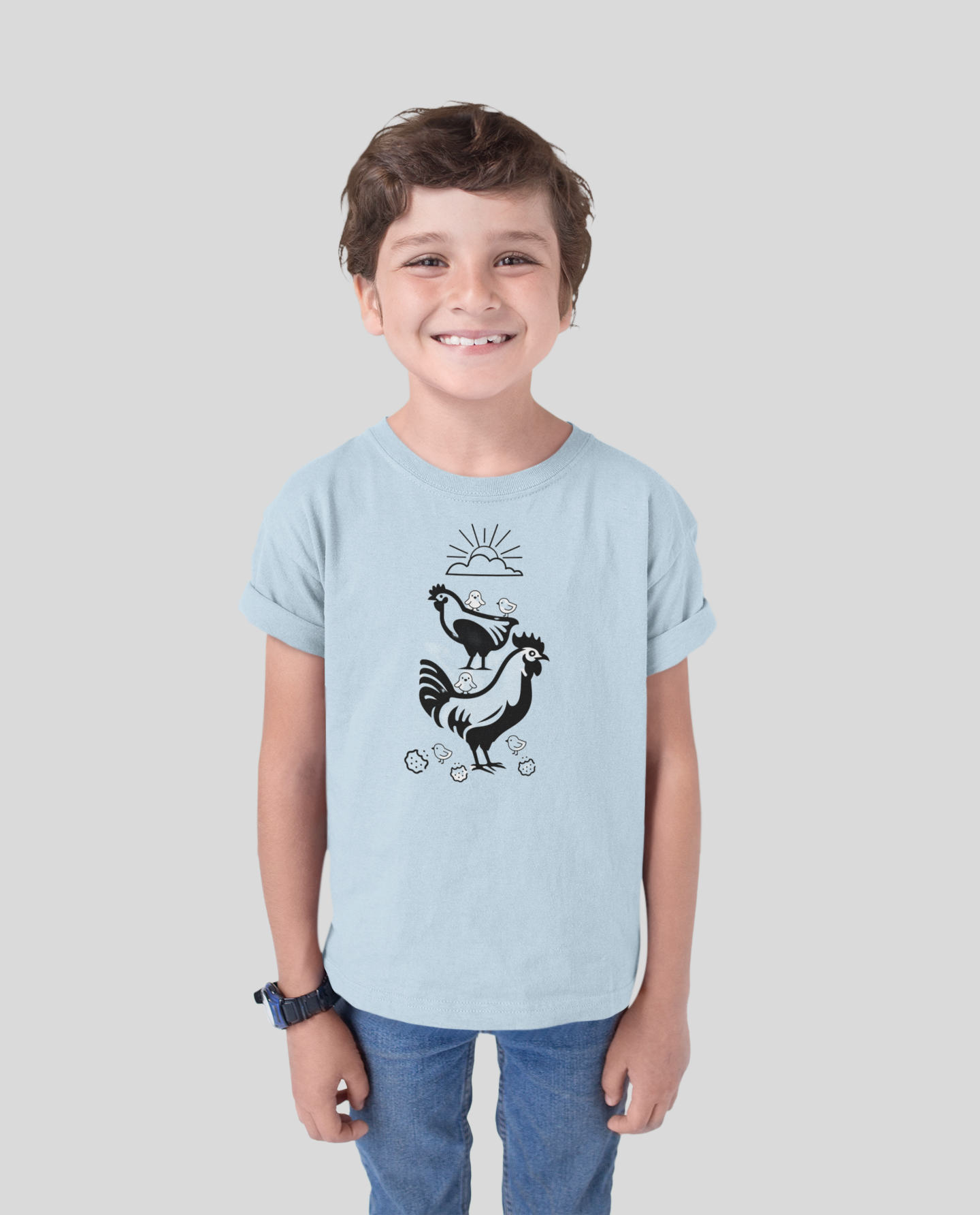 Chicken Family Kid's Tee