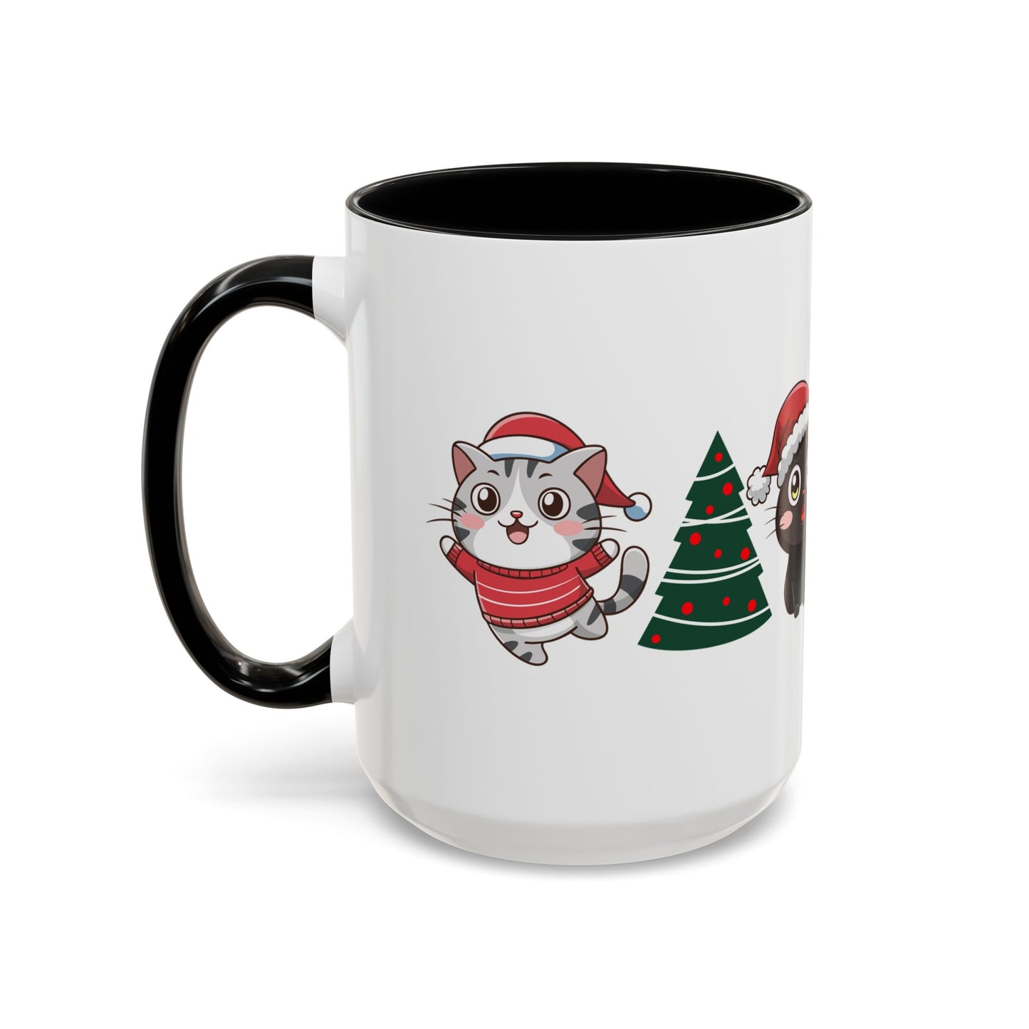 Kitties With Xmas Trees Mug