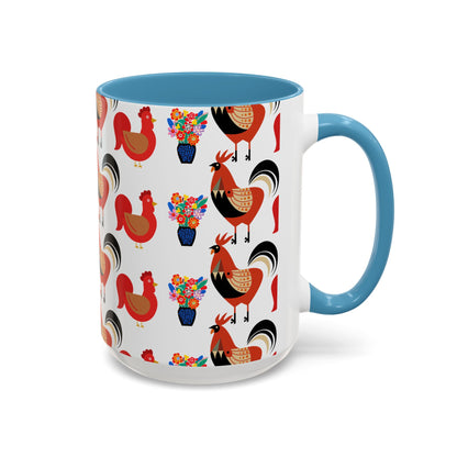Rooster & Hen Mug