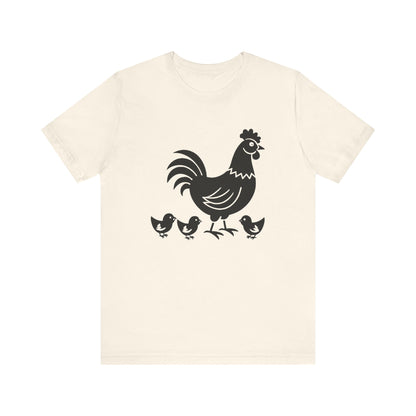 B & W Silhouette Chickens