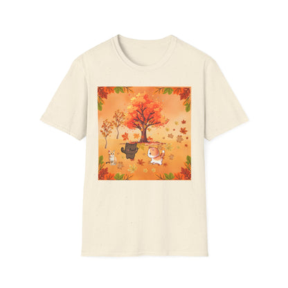 Kitties In Leaves
