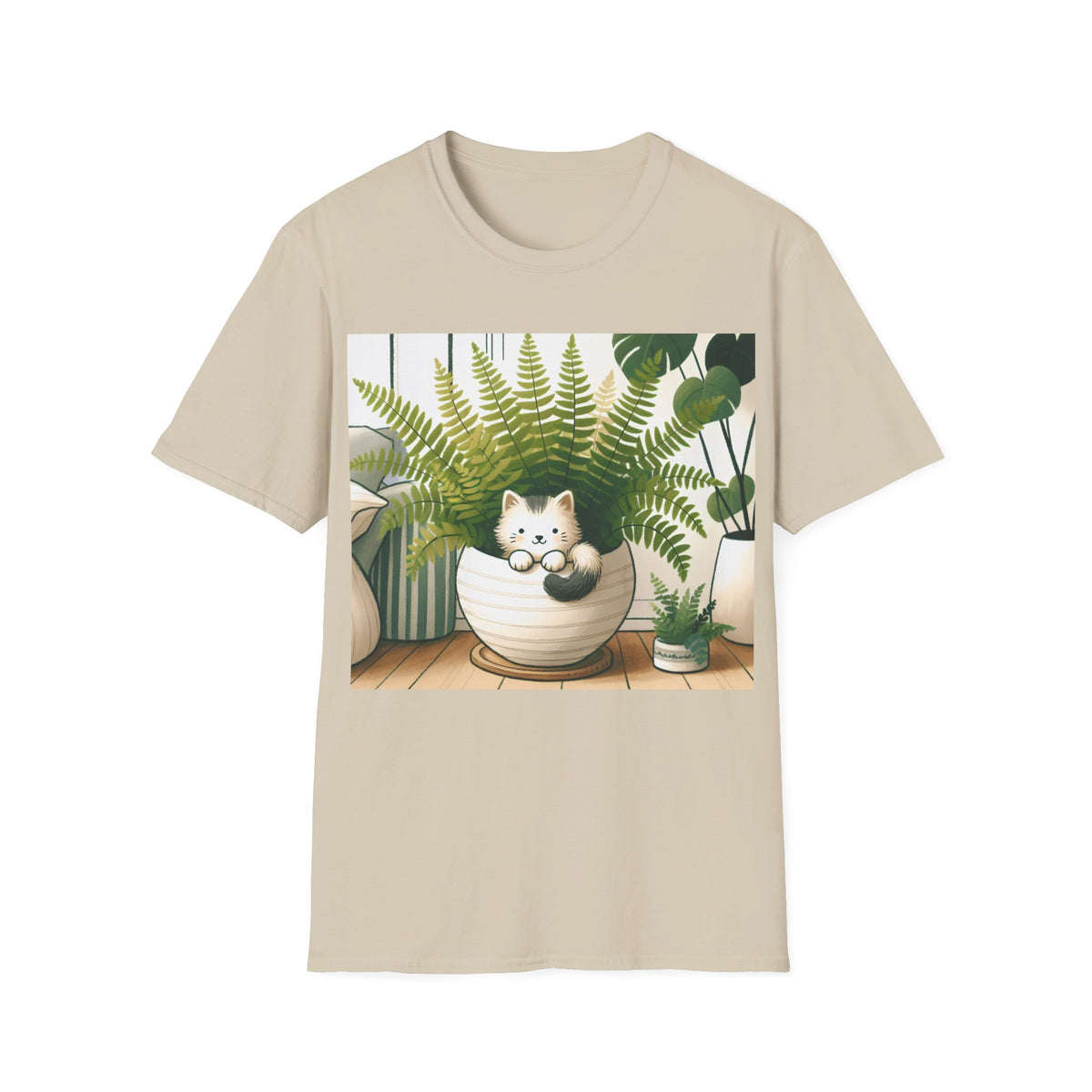 Kitty in Plant Pot Tee