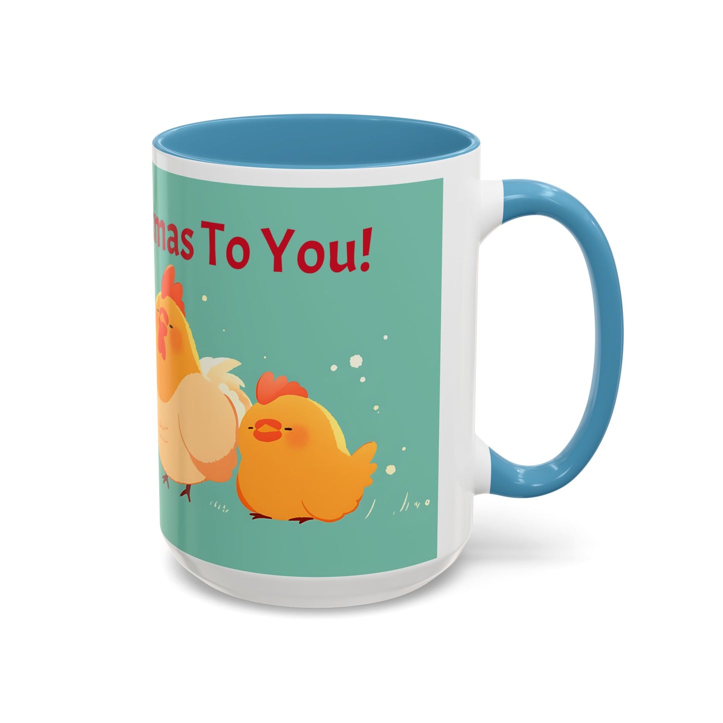 Adorable Chicken Xmas Mug