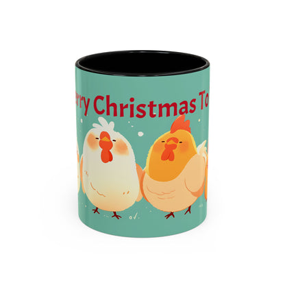 Adorable Chicken Xmas Mug