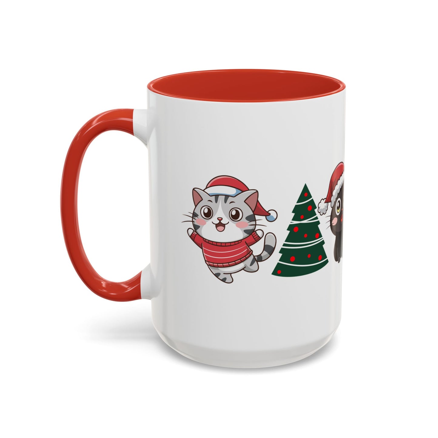 Kitties With Xmas Trees Mug