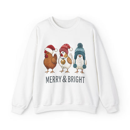 Merry & Bright Chickens Long Sleeve Tee