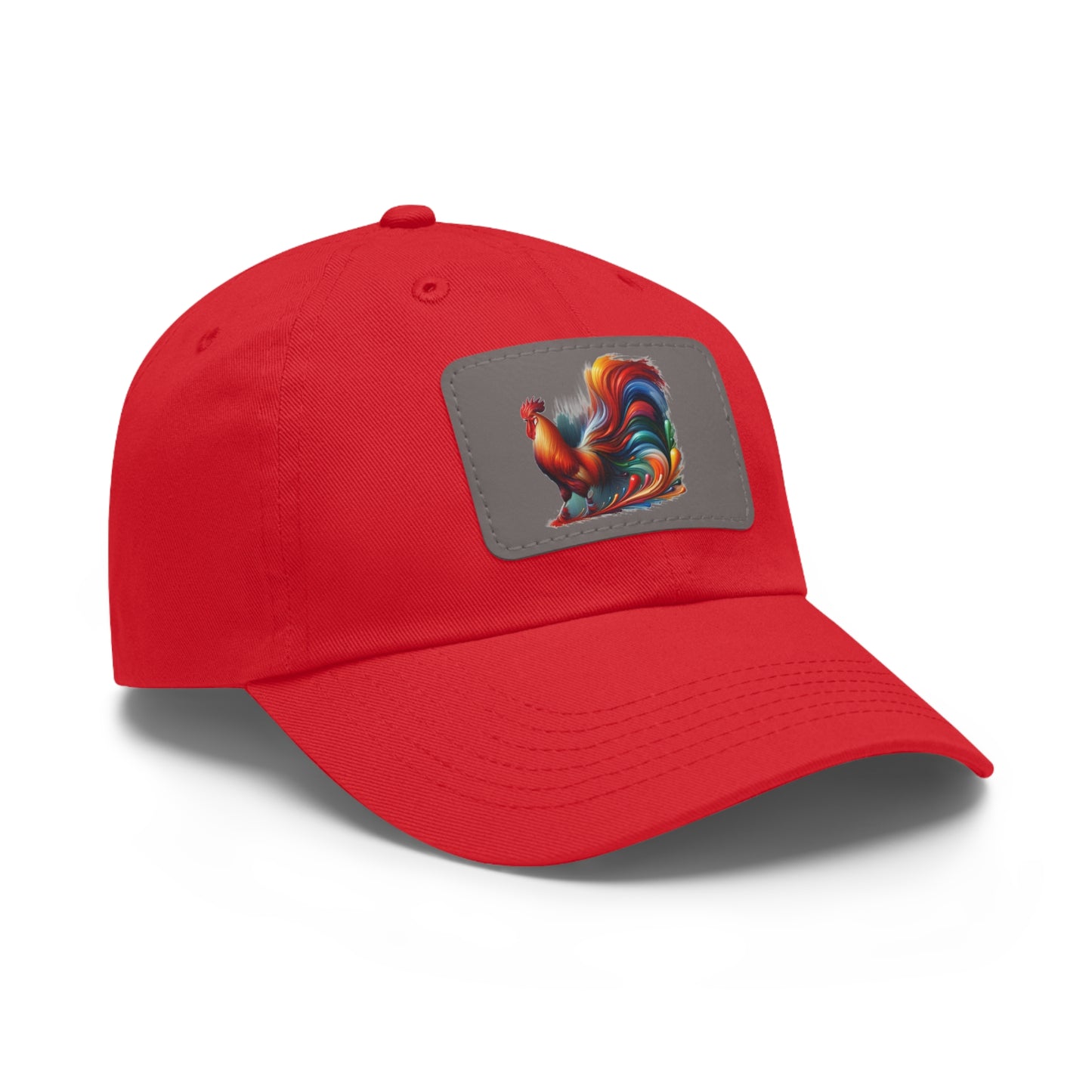 Hat with Rooster Patch