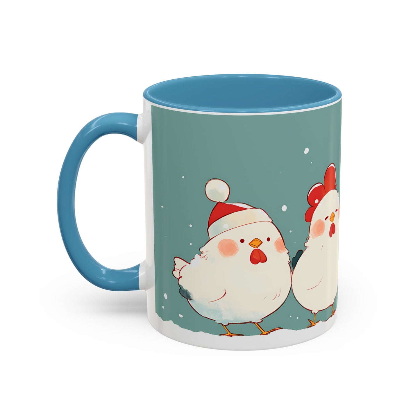 Fat Chickies In Winter Mug