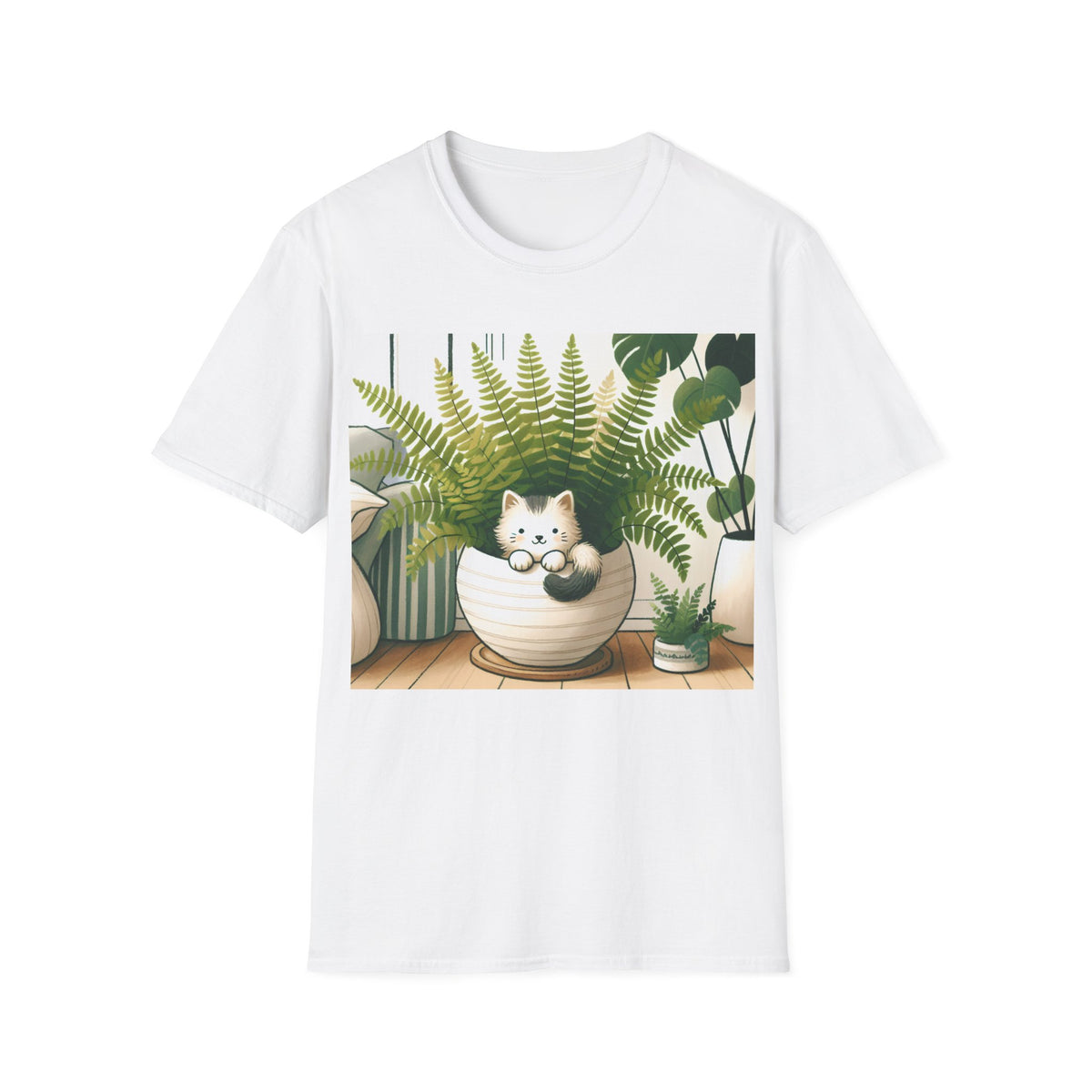 Kitty in Plant Pot Tee