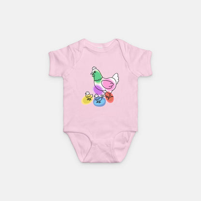 Hen & Chicks Onesie