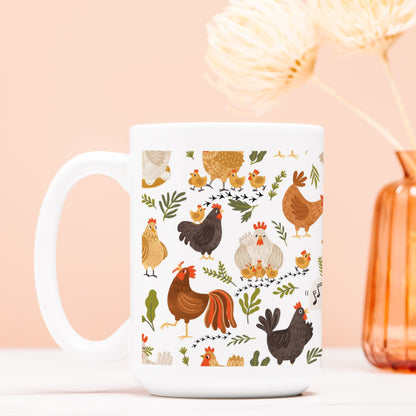 Lots Of Silly Chickens Mug