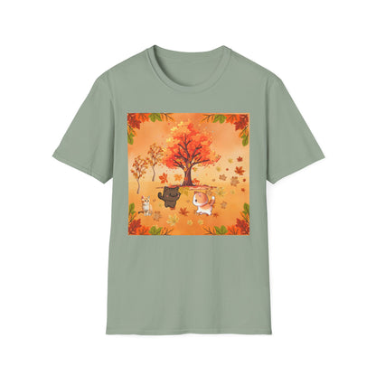 Kitties In Leaves