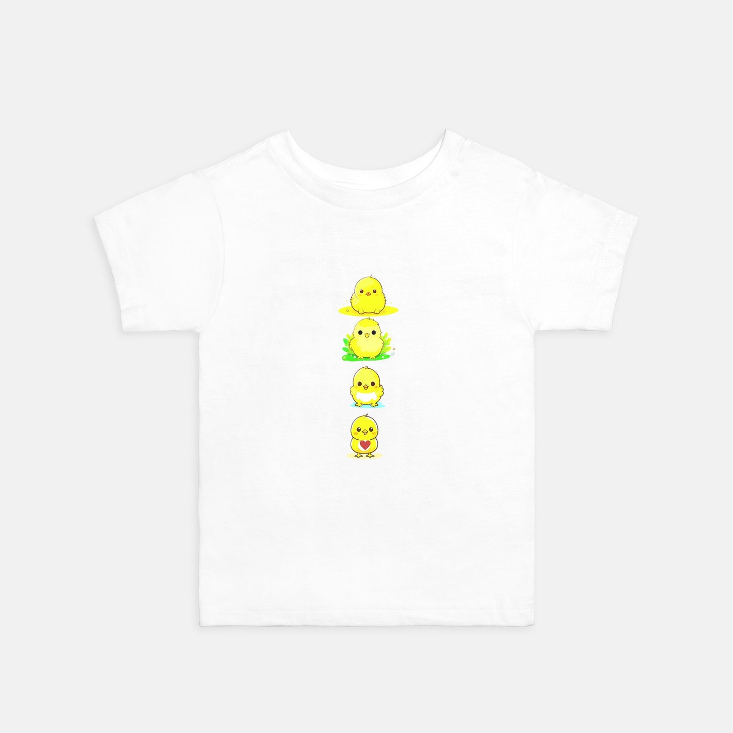 Column Of Adorable Chicks