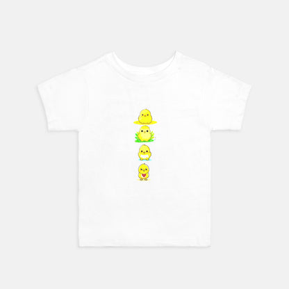 Column Of Adorable Chicks
