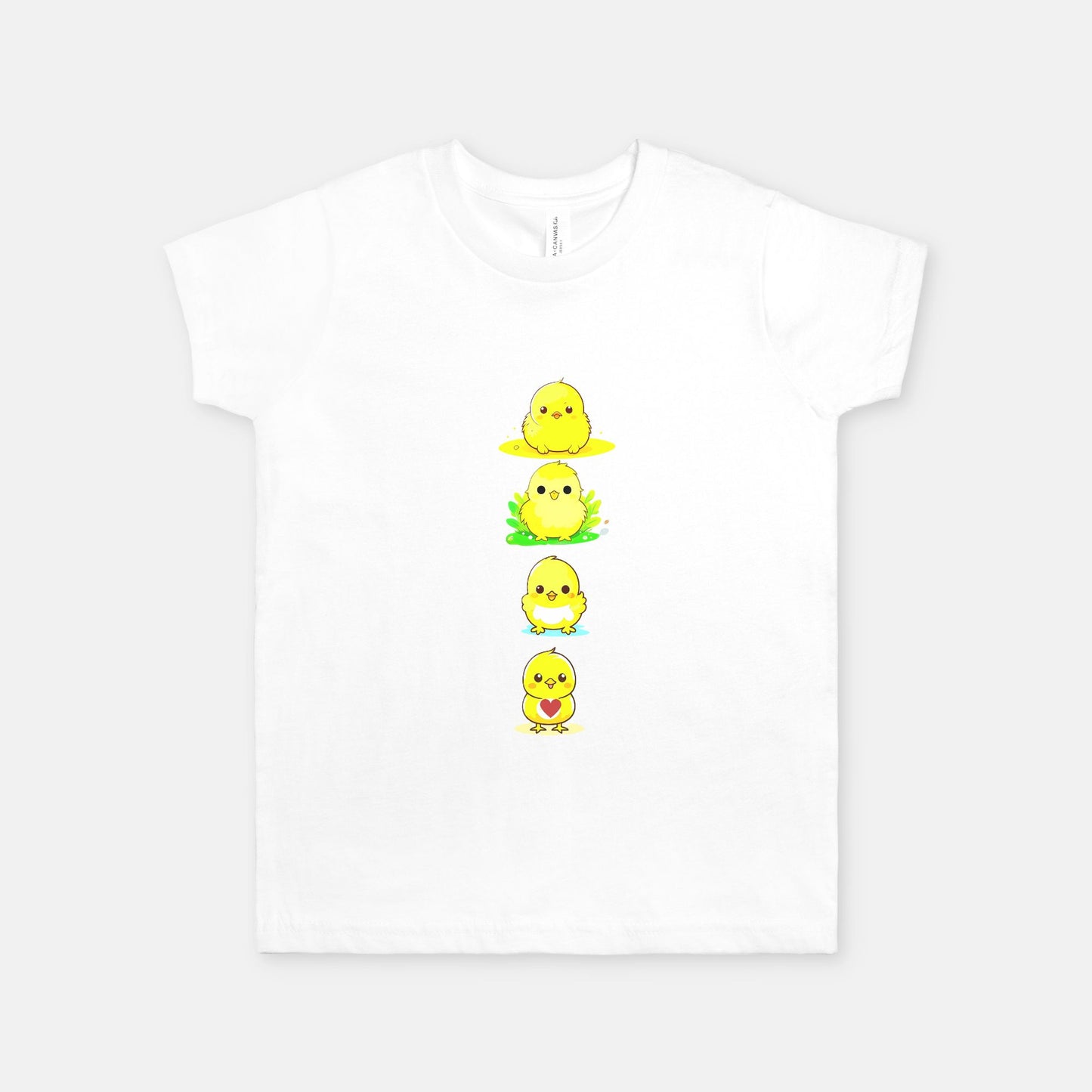 Column Of Adorable Chicks