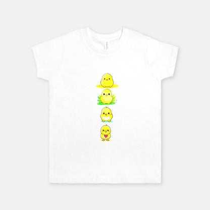 Column Of Adorable Chicks