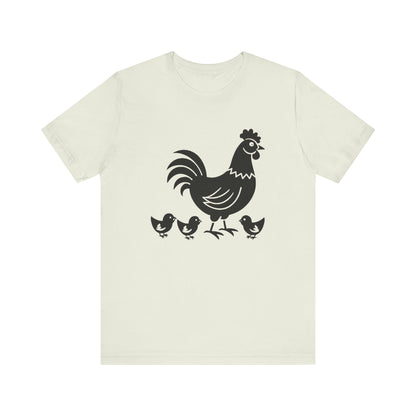 B & W Silhouette Chickens