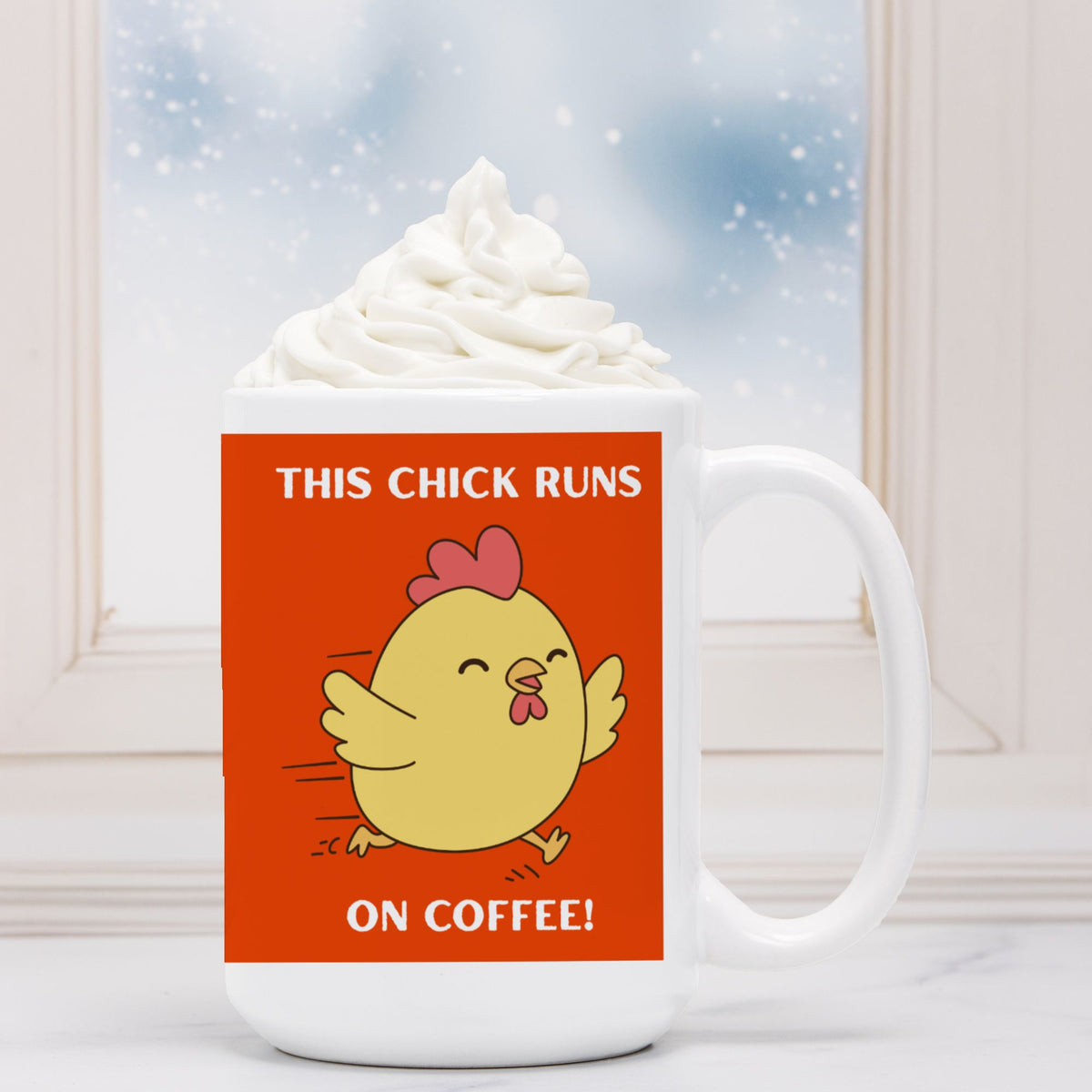 Chick Runs On Coffee!