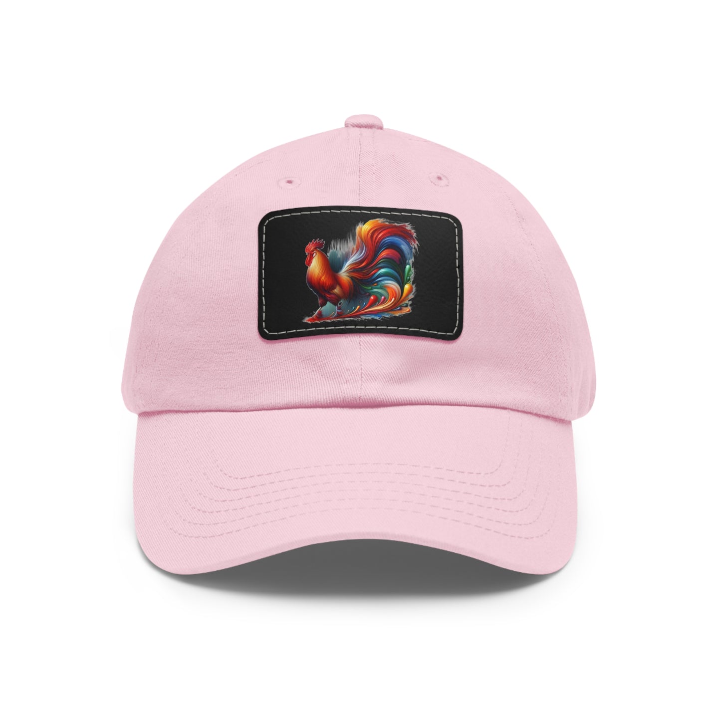 Hat with Rooster Patch