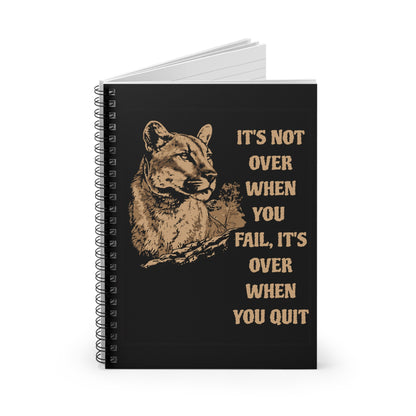 Lioness Notebook - With Inspirational Quote