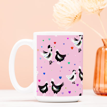 Pretty In Pink Chickens