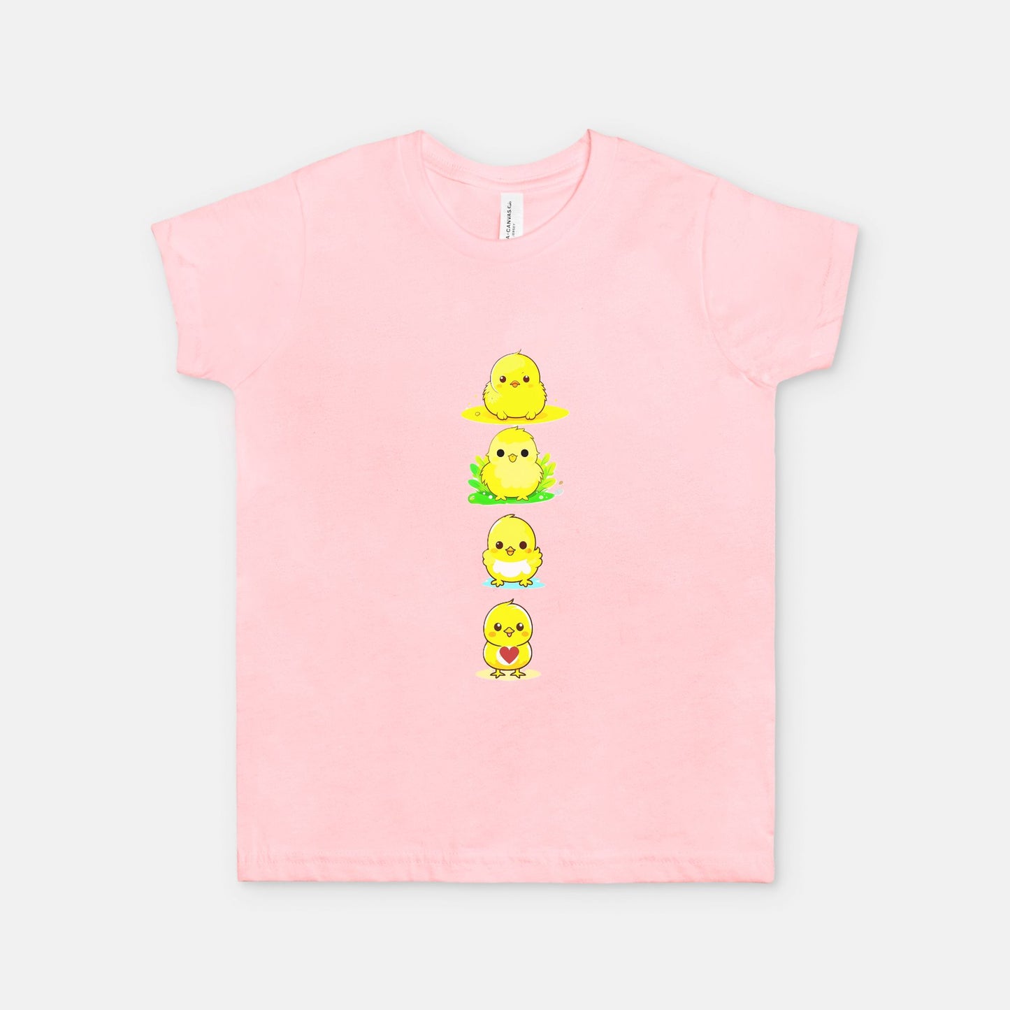 Column Of Adorable Chicks