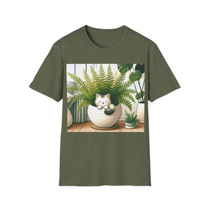 Kitty in Plant Pot Tee