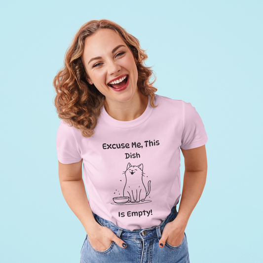 Cat Excuse Me Empty Dish T-Shirt