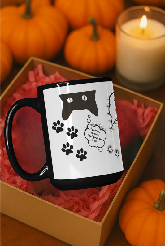 Mad Kitty Black Mug