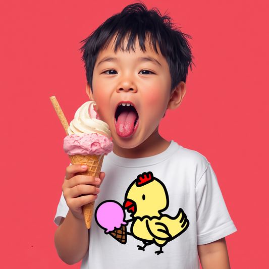 Chickie Eats Ice Cream Cone