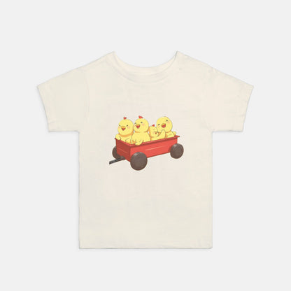 Chickeis In A Red Wagon Tee